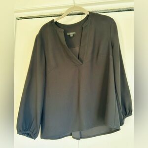 J Crew v-neck Black Women's Blouse